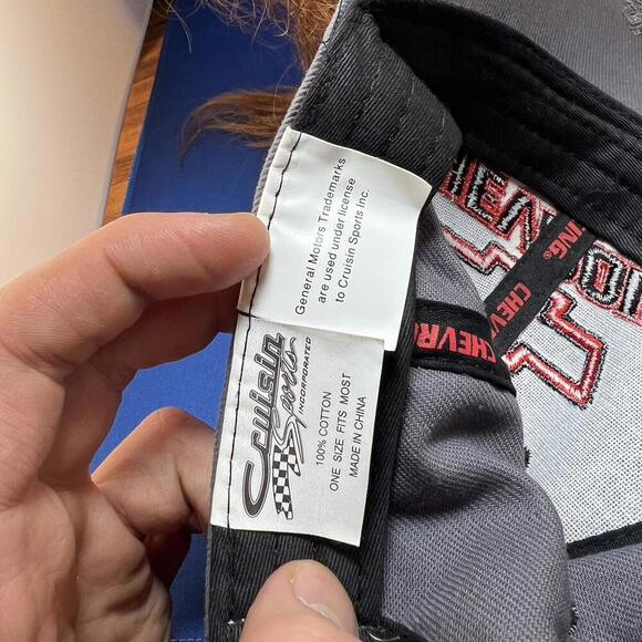 Chevrolet Racing Gray Cap with Flames - Picture 5 of 6